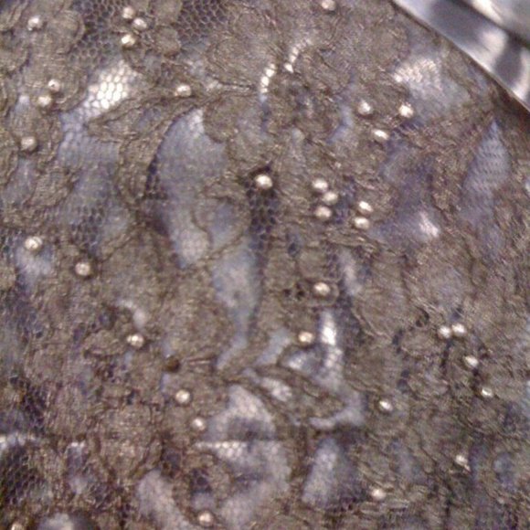 Women Long Evening Gown Dark Grey Animal Print S - Picture 4 of 8